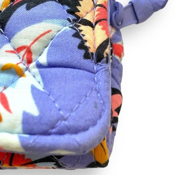 Title: Vera Bradley RFID Mural Garden Wristlet Wallet Coastal Boho Print Clutch - Picture 8 of 12